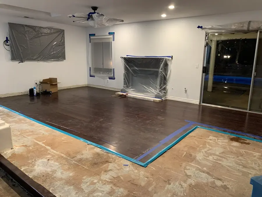 Containment and drying set in a Canyon Country, CA home