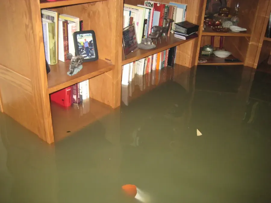 Storm and flash flood water damage in a Canyon Country, CA home